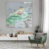 Puxufody Maps of Burkina Faso Tapestry Wall Hangings,Tapestries Home Decoration for Room and Bedroom view 4