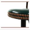 GTEFSWS Barstools American Lift Barstool, Wrought Iron High Stool Bar, Vintage Oil Wax Leather Material Bar Seat, Modern Minimalist Chair, Chair view 4