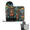 Oven Mitts and Pot Holders 2 pcs Heat Resistant Oven Glove Colorful Tiki mask Pattern Oven Mitt Non-Slip Oven Gloves for Cooking Kitchen Hot Pads for Grilling Microwave Baking BBQ view 1