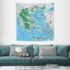 Puxufody Maps of Greece Tapestry Wall Hangings,Tapestries Home Decoration for Room and Bedroom view 3