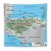 Puxufody Maps of Honduras Tapestry Wall Hangings,Tapestries Home Decoration for Room and Bedroom view 1