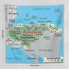 Puxufody Maps of Honduras Tapestry Wall Hangings,Tapestries Home Decoration for Room and Bedroom view 2