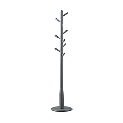 Coat Rack Hallway Solid Wood Coat Stand Rack Height Adjustable Floor with 9 Hooks FreeStanding Ash Wood for Hall Entryway Coat Stand Rack (Color : Gray) (Grey)
