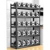 Kitchen Storage Rack Carbon Steel Kitchen Storage Rack Floor-standing Fenced Storage Microwave Oven Balcony Living Room Storage Rack Kitchen Organizers Storage Rack view 2