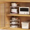 Kitchen Storage Rack Kitchen Storage Rack Pot Rack Household Multi-layer Countertop Second Layer Seasoning Storage Pot Storage Rack Kitchen Organizers Storage Rack(A) view 4