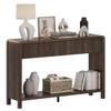 FATORRI Console Sofa Table with 2 Drawers, Wood Couch Table Behind Sofa, Farmhouse Entryway Tables for Hallway Storage (47.2 inch, Dark Walnut) view 1