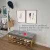 Coat Rack Coat RackCoat Rack Exquisite Clothes Rail Rack Coat Rack Stand Clothes Rack Stand, Metal Organiser With Bench, Entryway Bedroom Furniture For Garment Hat Shoe Handbag St view 4