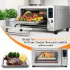 Air Fryer Baking Pan for Nuwave Bravo 12 in 1 21 Qt Air Fryer Toaster Oven, 11.2'' * 10.5'' Air Fryer Grill Pan Grill Plate Crisper Plate Rack Parts Accessories Tray view 3