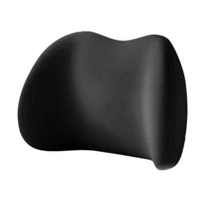 FashionCha Lumbar Support Pillow, Soft Seat, Space Saving, Comfortable Accessory, Office Chair, Lower Back Cushion for Recliner Sofa, Black