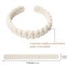 NICEEC 2 Pack Natural Cotton Rope Curtain Tiebacks Farmhouse Rustic Style Decorative Drape Tie Backs Handmade Braided Curtain Holdbacks for Home & Office Sheer/Light Weight Drapery (C-Beige-S) view 4
