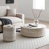2 Piece Living Room Table Sets,Marble 2-Piece Table Set includes 1 Coffee Table and End Tables with Stainless Steel Frame,Coffee Table Set of 3 for Living Room (Beige, 39.37''+15.74'') view 4