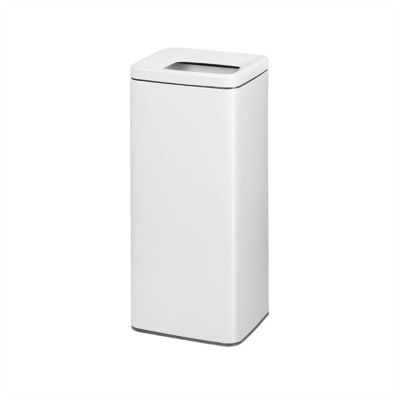 DINBOZ26X Garbage Can Stainless Steel Light Luxury Trash Can Hotel Lobby Shopping Mall Corridor Stairway Trash Can Vertical Coverless Large-capacity Trash Can Wastepaper Basket