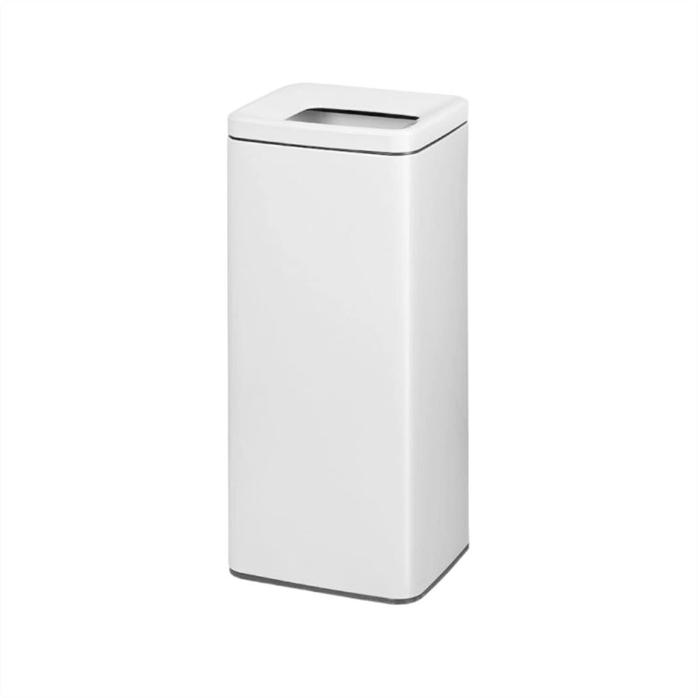 DINBOZ26X Garbage Can Stainless Steel Light Luxury Trash Can Hotel Lobby Shopping Mall Corridor Stairway Trash Can Vertical Coverless Large-capacity Trash Can Wastepaper Basket