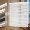 HOTSOON Aluminum Mini Blinds 1 Inch Metal Slat Darkening Venetian Blind New Cordless Horizontal Window Blinds Anti-UV Waterproof Venetian Blind for Office Home Windows, White, 23" W x 39" H view 1