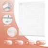 HOTSOON Aluminum Mini Blinds 1 Inch Metal Slat Darkening Venetian Blind New Cordless Horizontal Window Blinds Anti-UV Waterproof Venetian Blind for Office Home Windows, White, 23" W x 39" H view 2