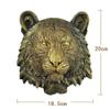 Animal Heads Wall Decor, Lion Wolf Head Wall Mount, Resin Animal Head Sculptures Wall Hanging Decoration for Living Room Bedroom Kitchen Bar (Tiger) view 2