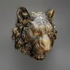 Animal Heads Wall Decor, Lion Wolf Head Wall Mount, Resin Animal Head Sculptures Wall Hanging Decoration for Living Room Bedroom Kitchen Bar (Tiger) view 3