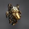 Animal Heads Wall Decor, Lion Wolf Head Wall Mount, Resin Animal Head Sculptures Wall Hanging Decoration for Living Room Bedroom Kitchen Bar (Tiger) view 4