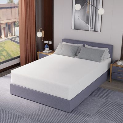 PayLessHere 12 Inch Queen Green Tea Mattress/Breathable Mattress for Cool Sleep & Pressure Relief/Medium Firm Mattresses/CertiPUR-US Certified/Bed-in-a-Box/Pressure Relieving 12 inch, Queen