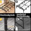 AoForce Fold Up Beds for Adults Metal Folding Bed Frame, No Tools Required 4-fold Design for Easy Storage Ideal for Small Apartments, Guest Rooms, Twin, Black(190 * 90 * 78CM) view 2