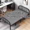 AoForce Fold Up Beds for Adults Metal Folding Bed Frame, No Tools Required 4-fold Design for Easy Storage Ideal for Small Apartments, Guest Rooms, Twin, Black(190 * 90 * 78CM) view 3