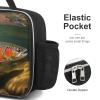 NQLYUT Lunch Bag for Women Men Lunch Box Reusable Brook Trout Fly Fishing Lunch Tote Bag Leakproof Lunch Cooler Bag for Work, 27x21x9cm view 3