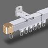 Aluminium Ceiling Curtain Track, White Curtain Track Curtain Rod Wall or Ceiling Mount Curtain Rail System, Ceiling Track for Curtains Room Divider Ceiling Track For Office, Living Room, Bedroom(Top 1 view 2
