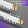 Aluminium Ceiling Curtain Track, White Curtain Track Curtain Rod Wall or Ceiling Mount Curtain Rail System, Ceiling Track for Curtains Room Divider Ceiling Track For Office, Living Room, Bedroom(Top 1 view 4