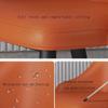 Aimery Kitchen Leather Kitchen Dining Chairs Set of 2 Bedroom Room Balcony Sofa Chair(Orange+Dark Grey) view 4