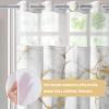 Lnond No Hooks Shower Curtain with Snap in Liner, White Gold Marble Hookless Shower Curtain for Bathroom,Machine Washable, 71" (W) X 74" (H) view 2