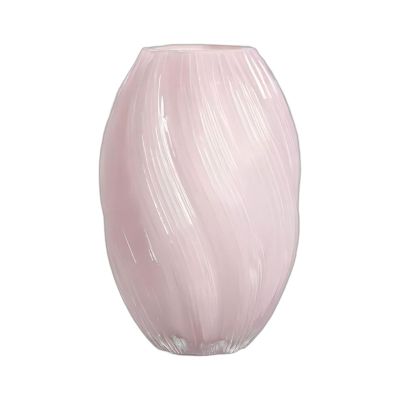 HTBNFYY Large Vase Pink Irregular Vase Pink Modern Home Decoration Minimalist Decorative Vase Colored Rotating Vase,Pink