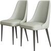 Aimery 2PCS Dining Chair, Built-in Latex Cushion Back Chair, Tech Cloth Comfortable Leisure Chair(A) view 1