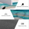 Bath Rugs Bathroom Rug,Summer Ocean Wave Beach Absorbent Diatomaceous Earth Bath Mat Quick Drying Non-Slip Washable Shower Mat,Abstract Turquoise Gradient Watercolor Doormat for Bathtub Kitchen view 2