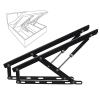 2Pcs Hydraulic Bed Lift Mechanism, Lifting Bed Lift Mechanism, Heavy-Duty Bed Box Spring Hinges,Gas Strut Lift Support, Safety Pneumatic Gas Spring Lid Stay for Toy Box Chest Bench(Black,60cm/2ft) view 1