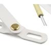 2Pcs Hydraulic Bed Lift Mechanism, Lifting Bed Lift Mechanism, Heavy-Duty Bed Box Spring Hinges,Gas Strut Lift Support, Safety Pneumatic Gas Spring Lid Stay for Toy Box Chest Bench(White,60cm/2ft) view 3