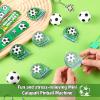 Seenelling Party Favors Set with Cup Straw Cup Sleeve Bouncy Ball Mini Pinball Machine Keychain Sticker Clap Bracelet Tag for Sport Reward Birthday Gift Party Supplies(195 Pcs,Soccer) view 4