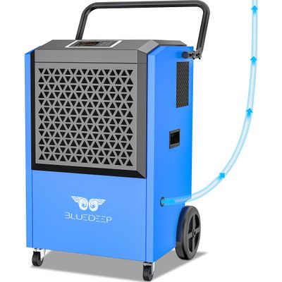240 Pints Commercial Dehumidifier for Basements, Industrial Heavy Duty Commercial-grade Portable Dehumidifiers for Large Spaces Warehouse Grow Room, Water Damage Restoration