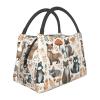 NONHAI Lunch Box for Women Men Insulated Lunch Bag Woodland raccoon animals Reusable Lunch Tote Bags for Work Office Travel view 1