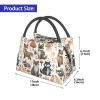 NONHAI Lunch Box for Women Men Insulated Lunch Bag Woodland raccoon animals Reusable Lunch Tote Bags for Work Office Travel view 2