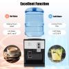 5 Gallon Hot and Cold Water Dispenser, Countertop Water Dispenser, Top Loading Hot & Cold Water Cooler Dispenser with 3 Temperature Settings,for Office, in The Desk Bedside Cabinet, Tea Table, Bar view 4