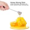 Honey Dipper, Honey Stick Honey Spoon Honey Stirrer Stainless Steel Honey Dipper Honey Mixing Stick Jam Stick Honey Spoons for Tea, 6.3 Inch, Silver view 2