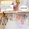 Jwthee Cup Holder Hanger Under Cabinet, Mug Hooks Under Cabinet Mug Hangers Under Shelf Mug Holder Cup Hooks for Hanging Under Shelf Hooks Coffee Cup Holder Organizer for Kitchen Cabinets view 2