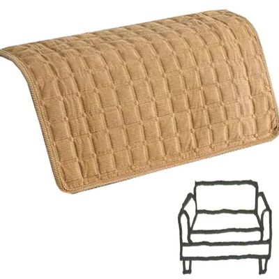 ZEaink Couch Covers, Non Slip Sofa Covers 50 x 50/50 x 90 cm, Couch Furniture Protector, Washable, Recliner Quilted Headrest Cushion(Khaki,70X90 cm/28X35 in)