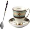 Glass Tea Cup Flower Tea Cup Glass Coffee Cup Reusable Porcelain Coffee Mug and Saucer Set 8.45oz/250ml Luxurious Hand Painted Latte Cups Cappuccino Mugs Teacups Drinking Tumblers Beverage Mug Pinea view 1