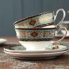 Glass Tea Cup Flower Tea Cup Glass Coffee Cup Reusable Porcelain Coffee Mug and Saucer Set 8.45oz/250ml Luxurious Hand Painted Latte Cups Cappuccino Mugs Teacups Drinking Tumblers Beverage Mug Pinea view 4