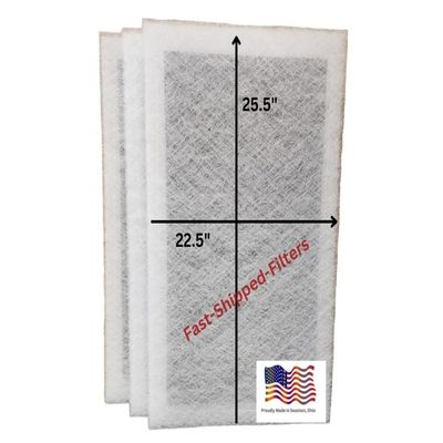 Fast-Shipped-Filters 3 Pack Replacement Filter Pads Compatible with SolaceAir Air Cleaner White (24x28)