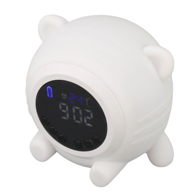 ElevateIQ Rechargeable White Noise Alarm Clock with, 17 Levels Volume, Silicone Alarm Clock for Adults Kids Baby, Ideal for Home, Dorm Rooms, Offices, and Nurseries