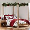 Levtex Home - Tatum Pines Comforter Set - Full/Queen Comforter + Two Standard Pillow Cases - Christmas Cabin - Red, Green, Brown, White - Comforter (90 x 94in.) and Pillow Case (26 x 20in.) - Cotton view 4