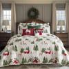 Levtex Home - Tatum Pines Bedspread Set - Queen Bedspread and Two Standard Shams - Christmas Cabin - Red, Green, Brown and White - Bedspread (110X106in.) and Shams (20x26in.) - Cotton view 1
