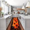 3D Optical Illusion Flame Runner Rugs 2x8ft Red Flame Lava Rug for Hallway,Abstract Rock Crackle Visual Trap Washable Kitchen Rugs,Floor is Lava Carpet Runners for Kids Room Playroom view 3